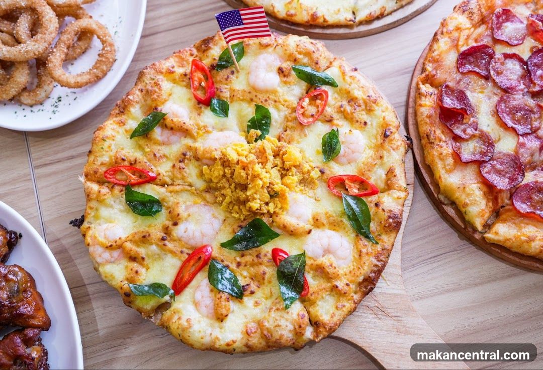 Pizzas and Onion Rings