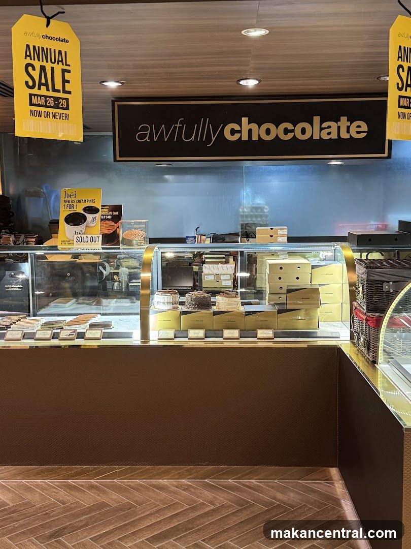 Awfully Chocolate Store Display