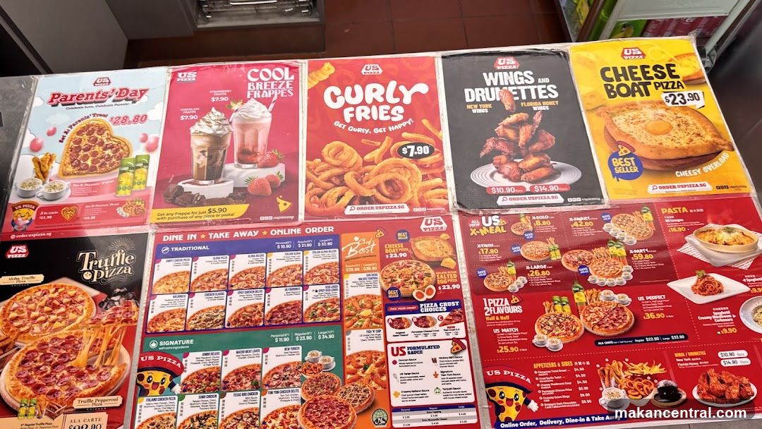 US Pizza Menu