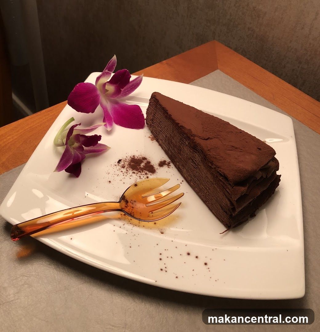 Chocolate Mille Crepe Cake