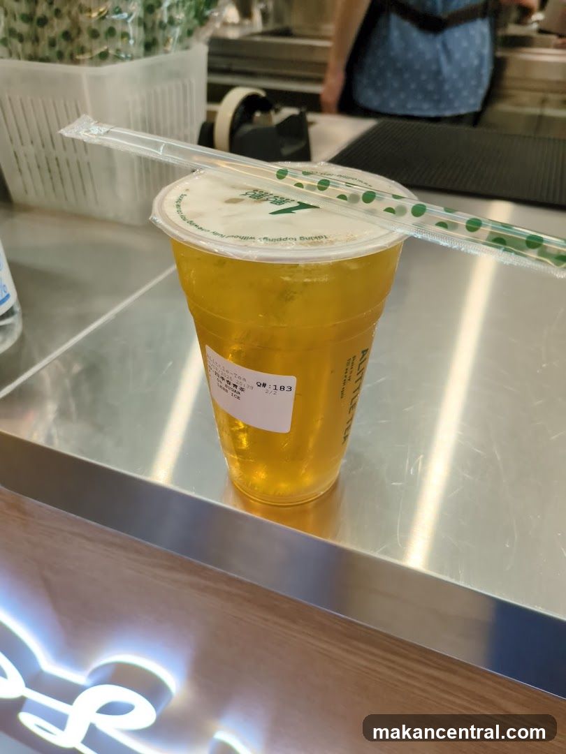 Iced Tea with Straw