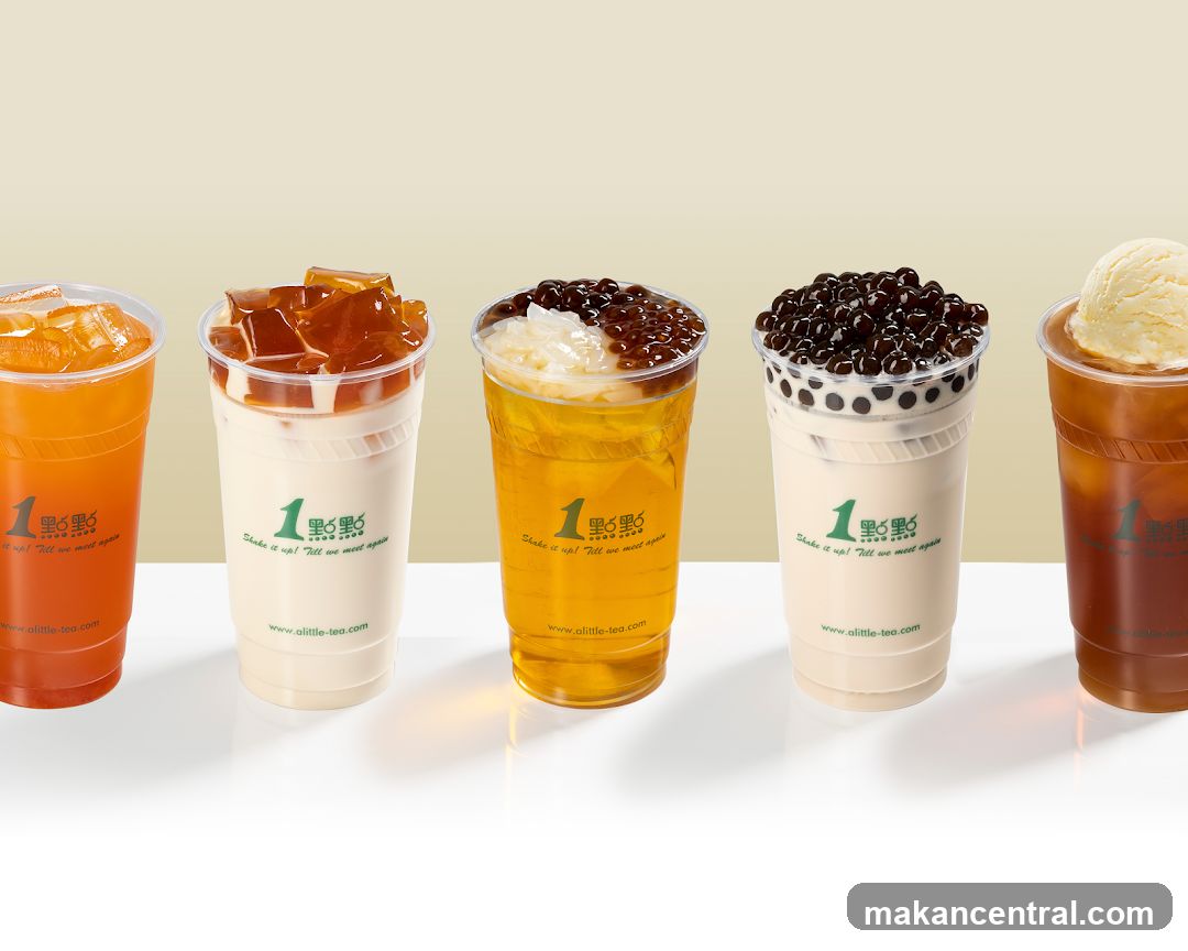 Assortment of Bubble Teas