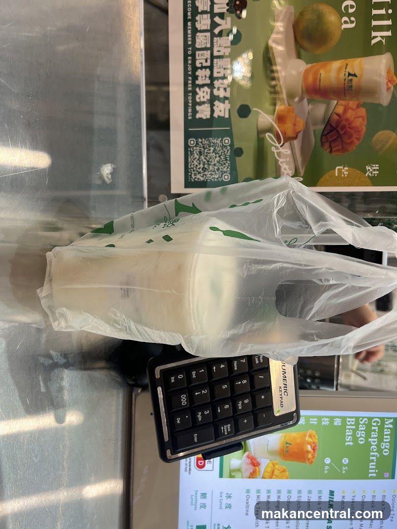Beverage Menu and Takeaway Bag