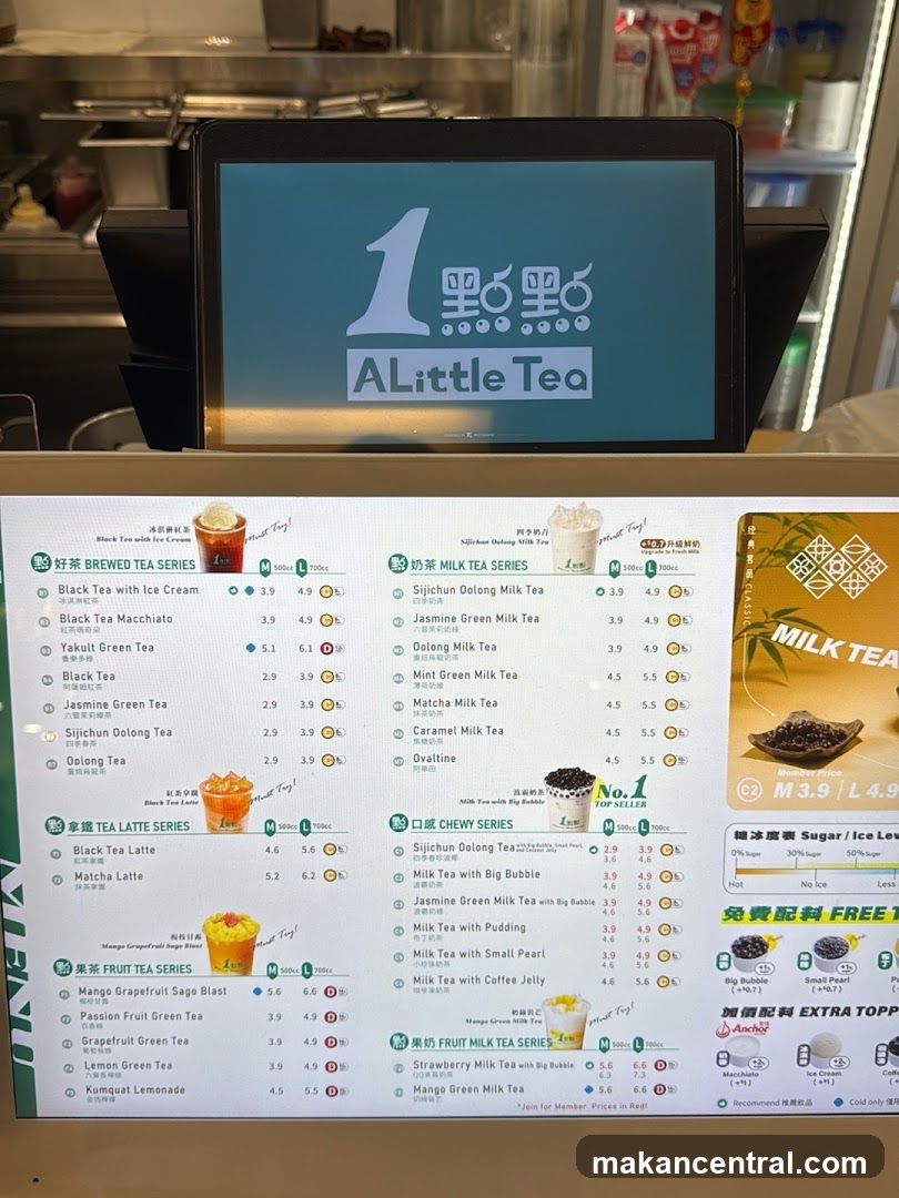 A Little Tea Menu