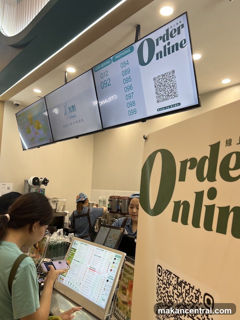 Order Online Display and Menu