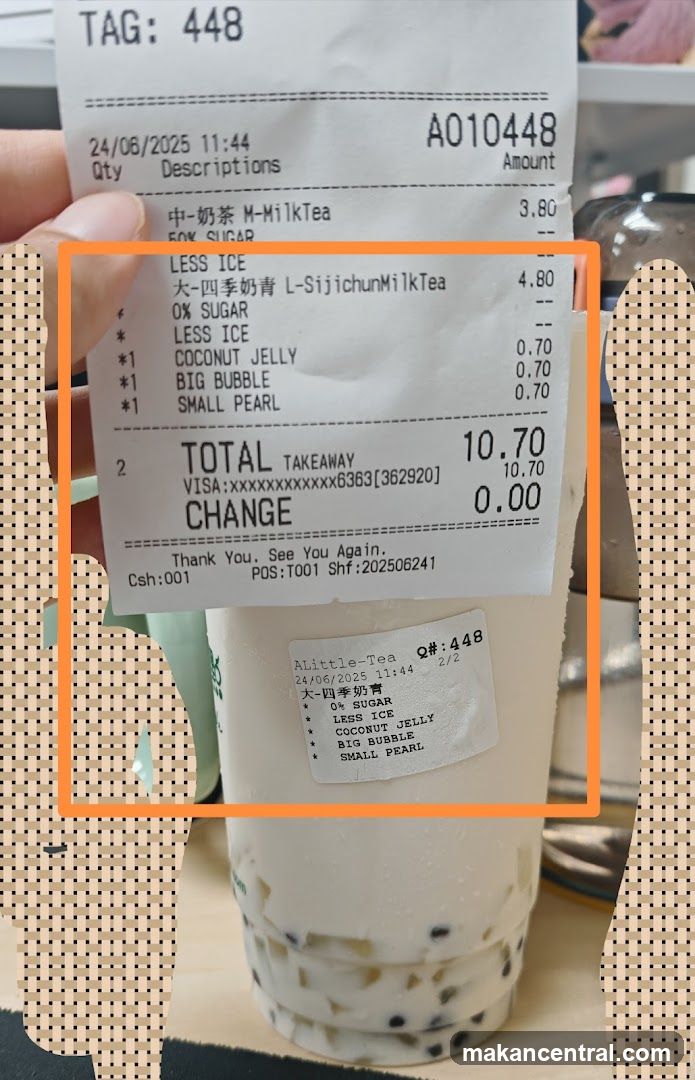 Receipt and Drink