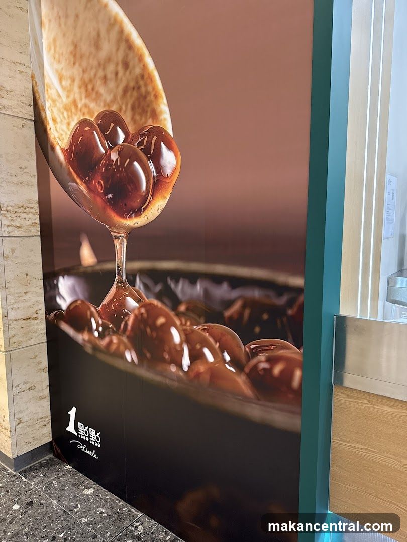 Advertisement for bubble tea