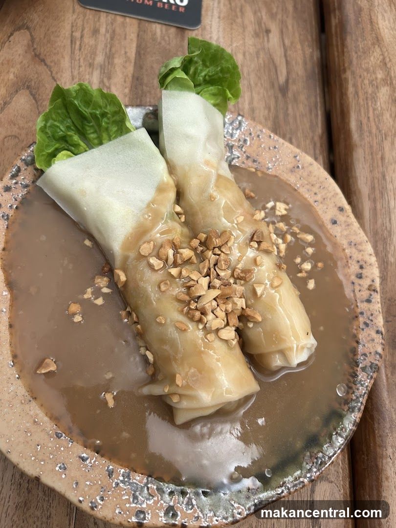 Fresh Spring Rolls with Peanut Sauce