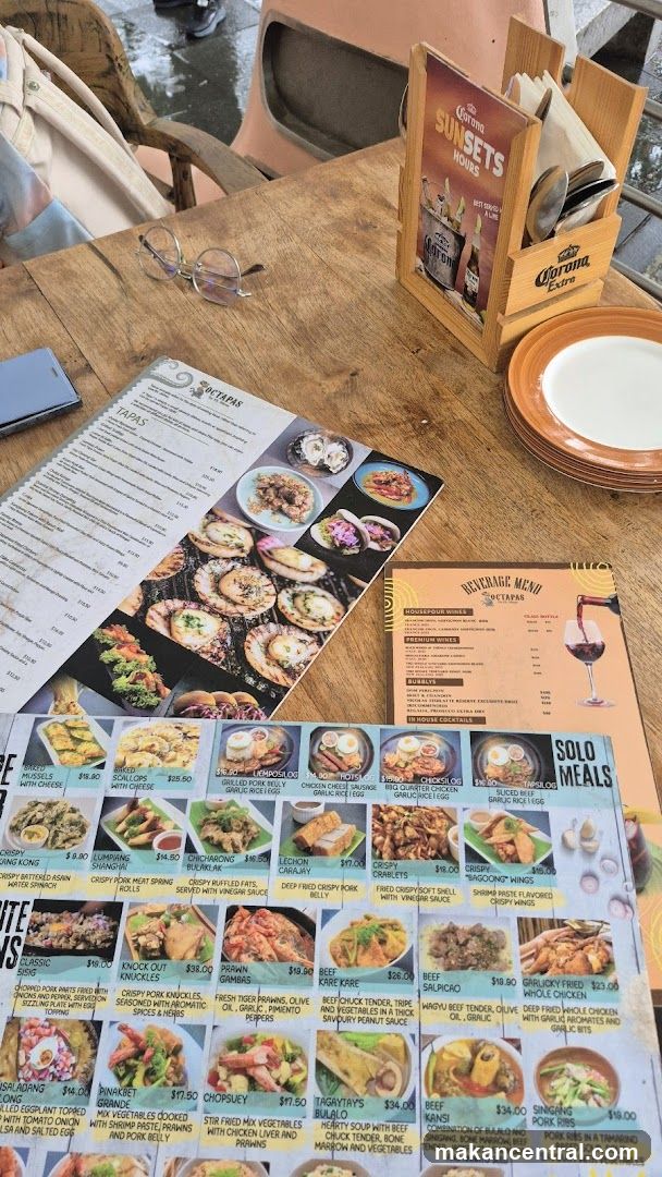 Octapas Menu