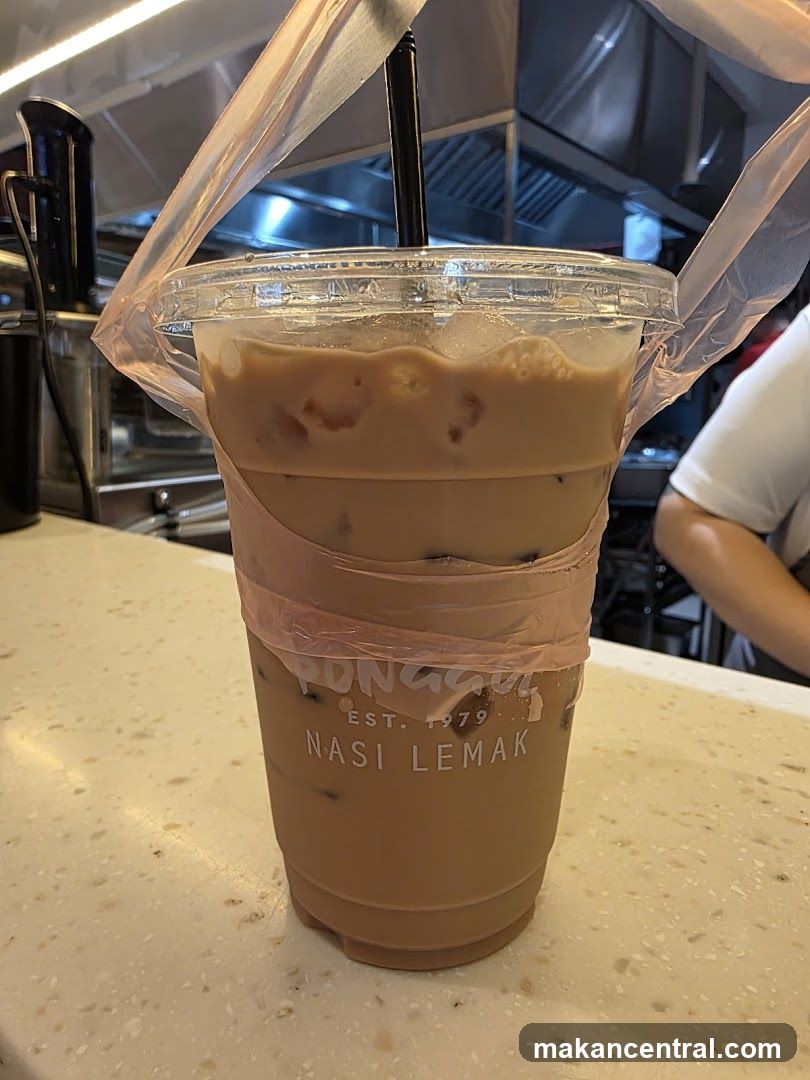 Iced Coffee with Nasi Lemak Branding