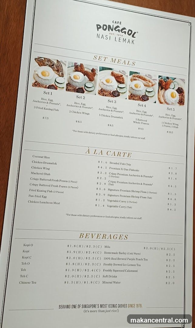 CAFÉ PONGGOL NASI LEMAK