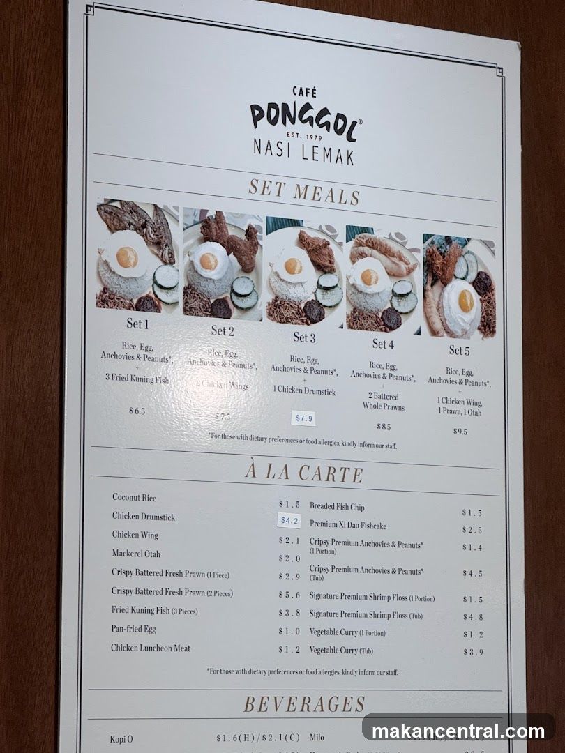 CAFÉ PONGGOL NASI LEMAK