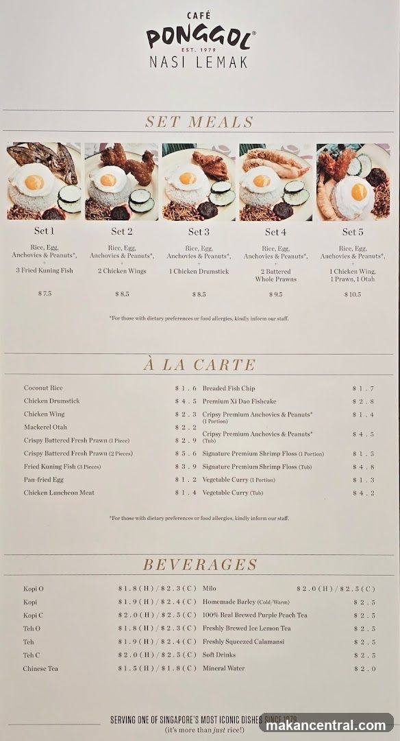 CAFÉ PONGGOL NASI LEMAK
