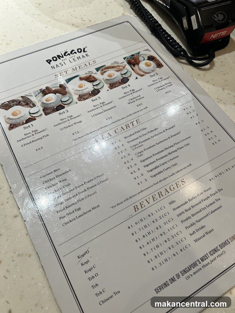 PONGGOL NASI LEMAK SET MEALS