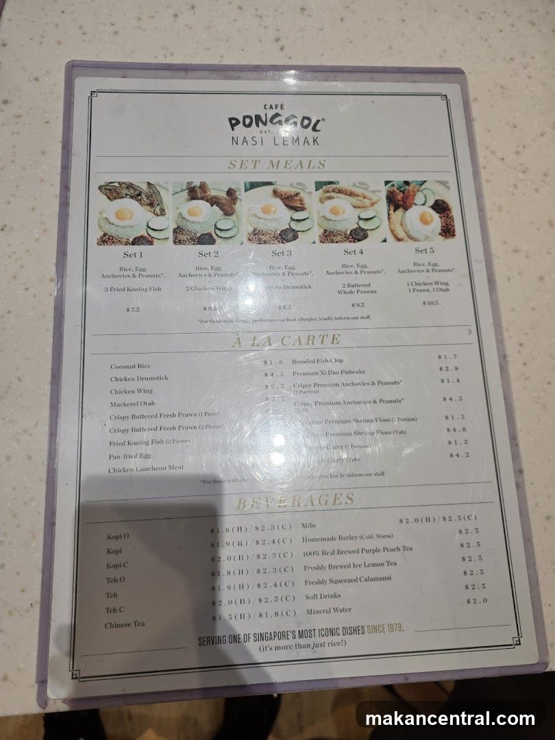 CAFÉ PONGGOL NASI LEMAK