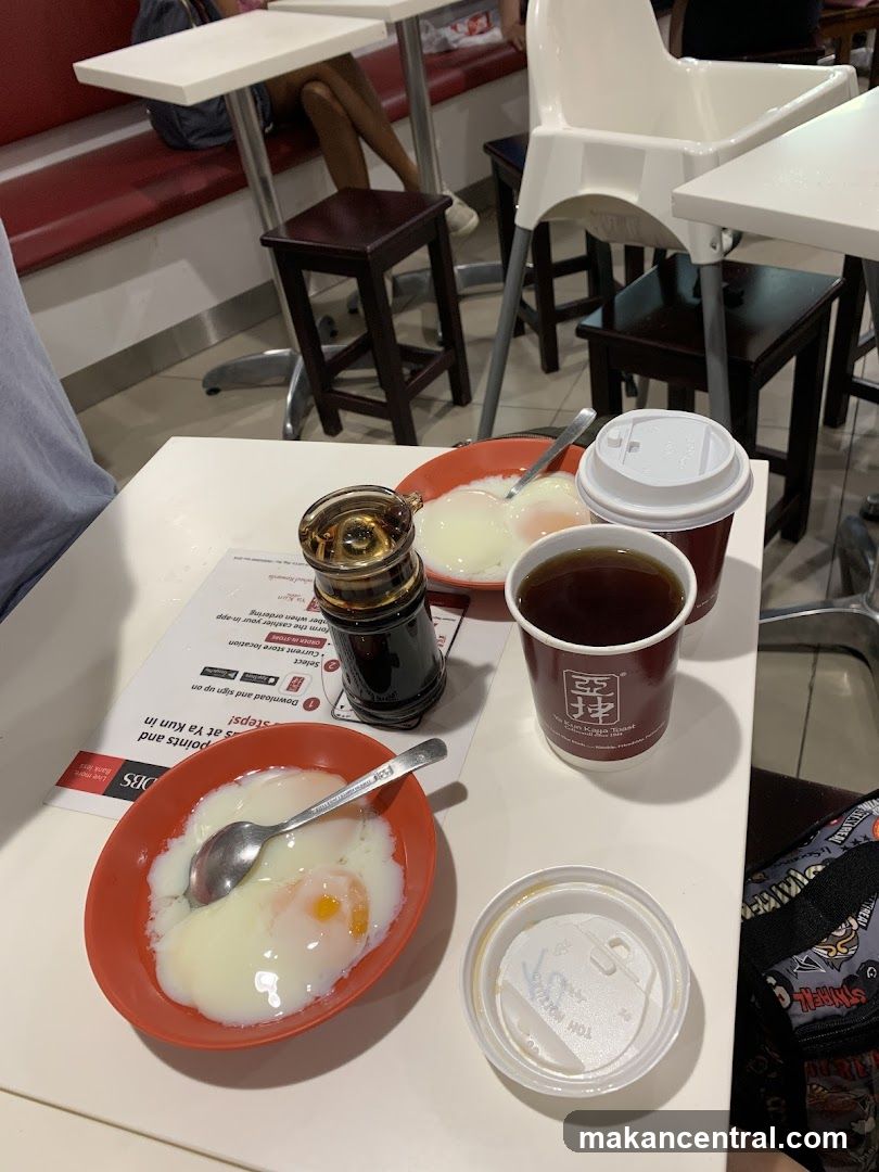 Soft-boiled eggs and coffee
