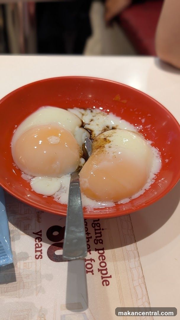 Soft-boiled eggs with soy sauce