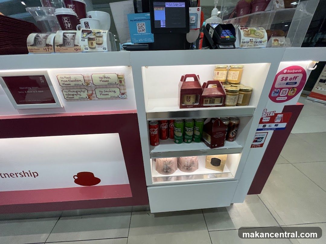 Counter Display with Food Items and Rules