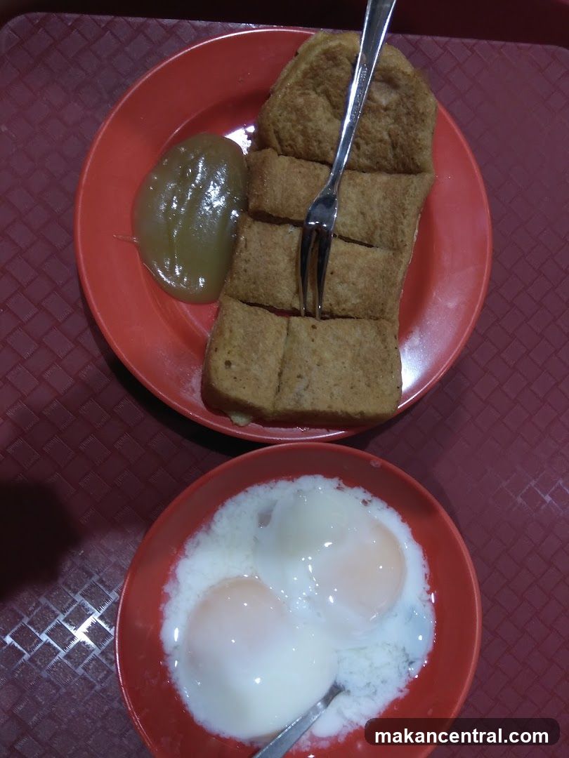 Toast and soft-boiled eggs