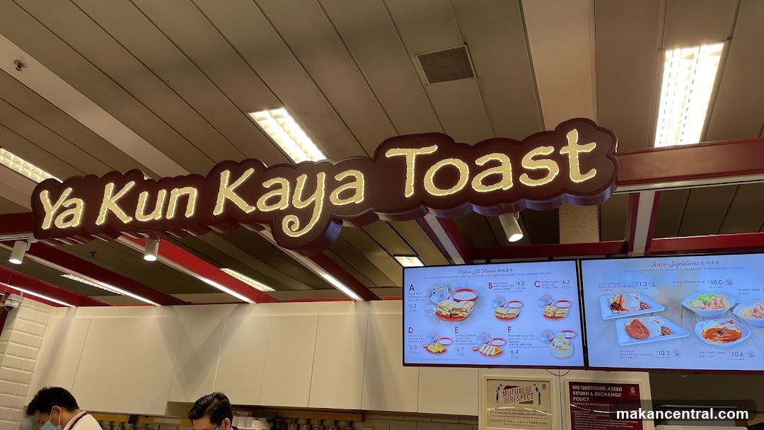 Ya Kun Kaya Toast Menu
