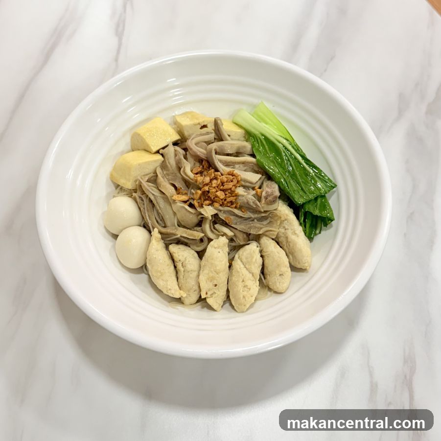 Noodle Dish with Various Toppings