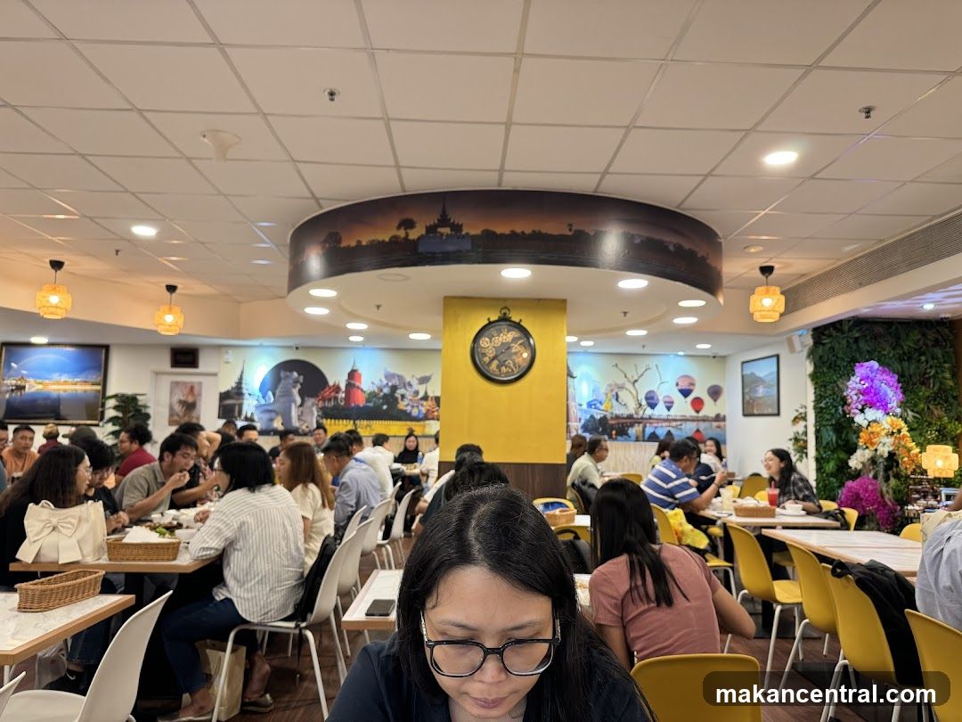 Restaurant Interior with Diners