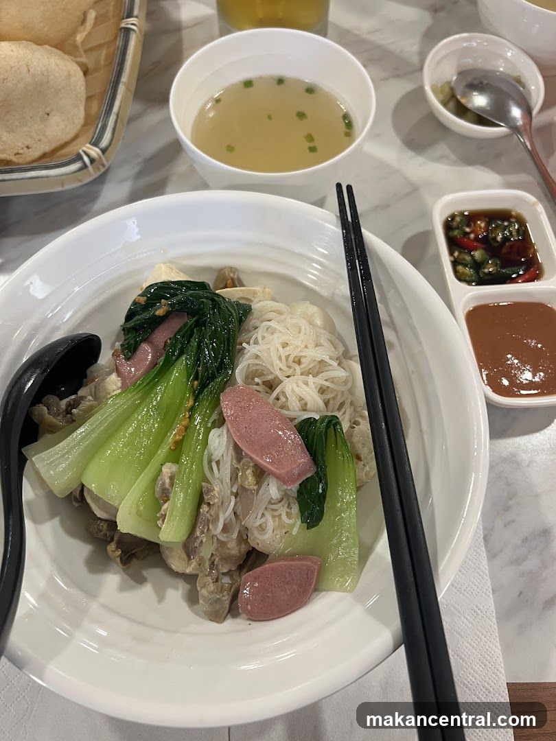 Noodle Soup with Bok Choy and Sausage