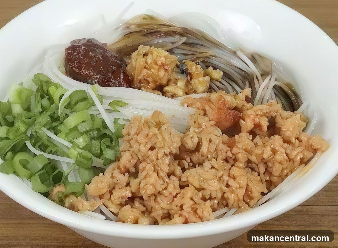 Noodle Dish with Toppings