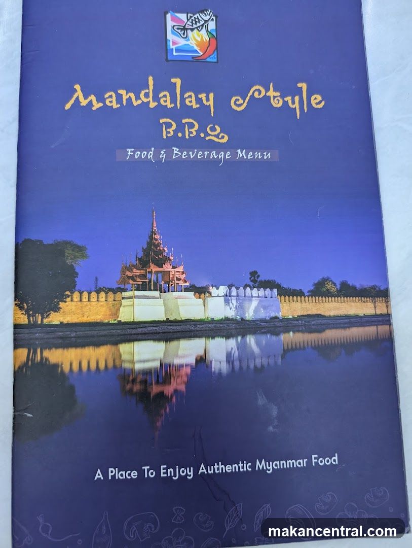 Mandalay Style B.B.Q. Food & Beverage Menu