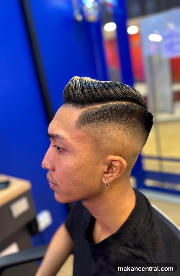 Man with a Fade Haircut