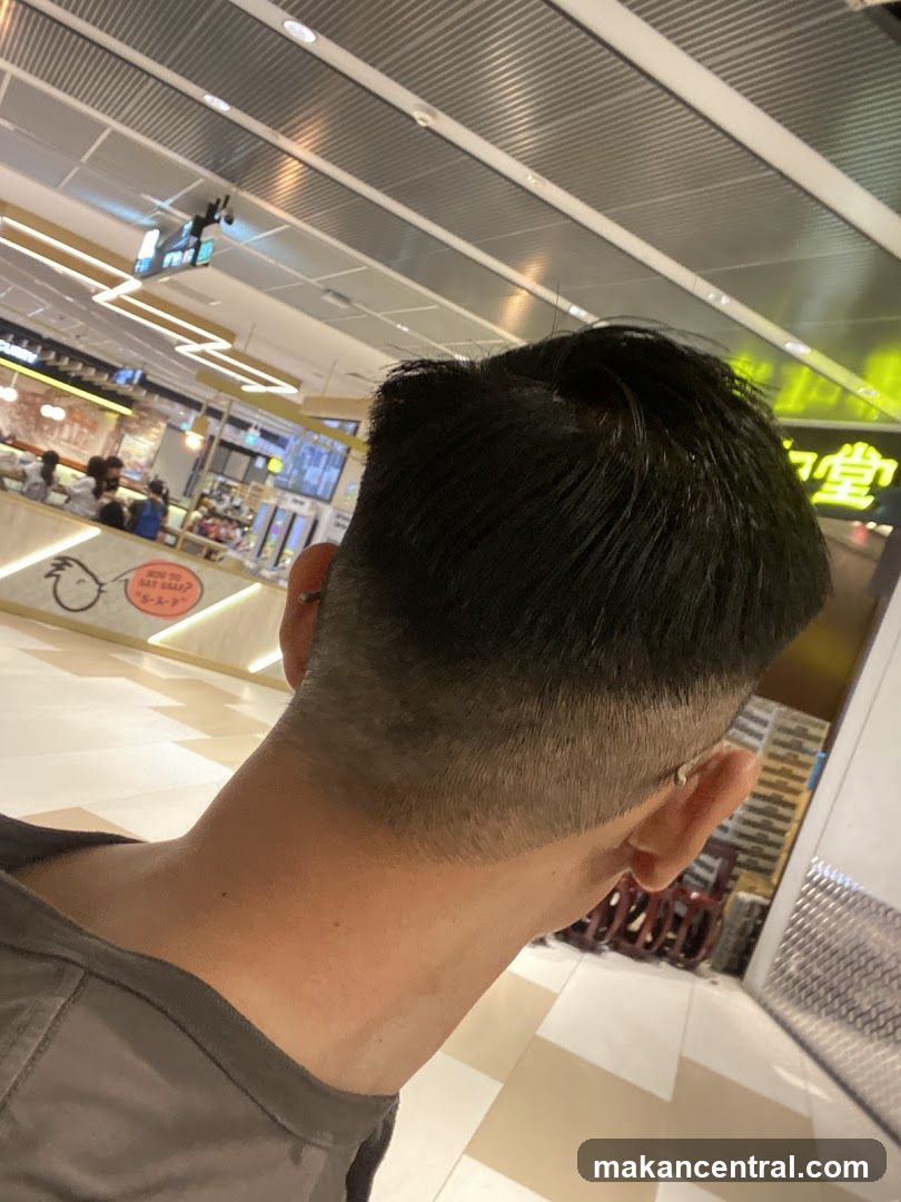 Man's haircut