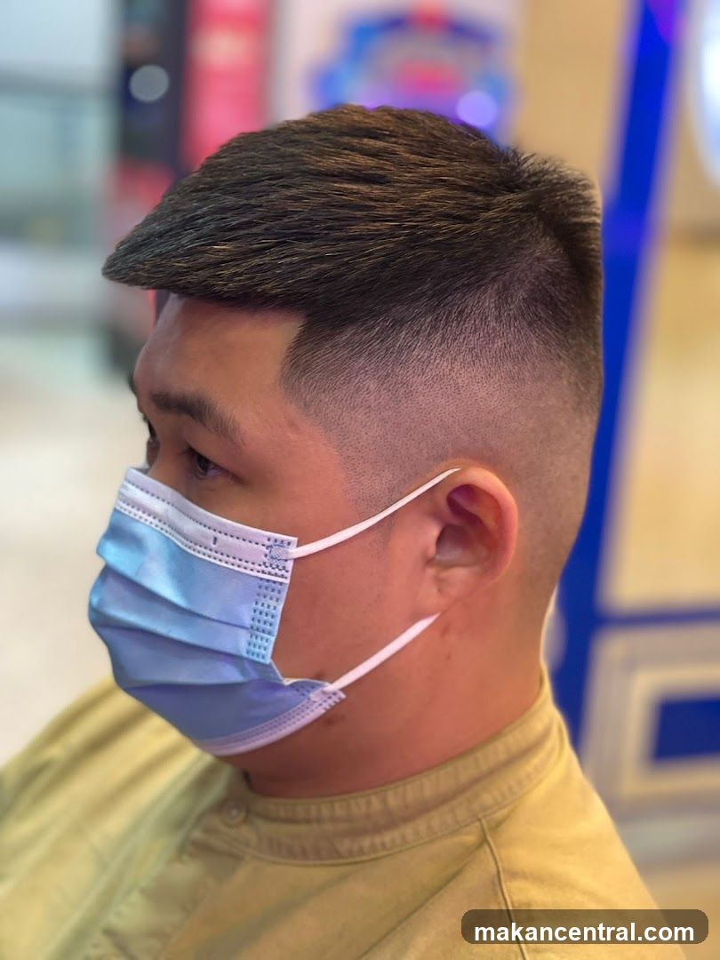 Man with a Fade Haircut