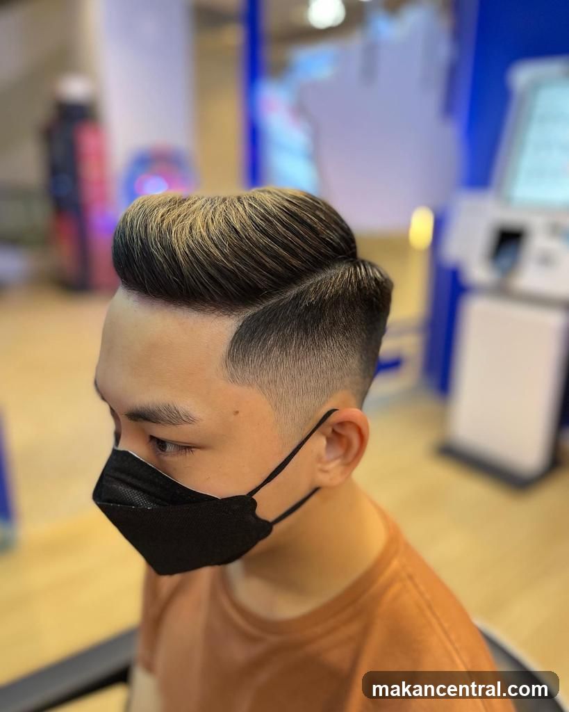 Man with a fresh haircut