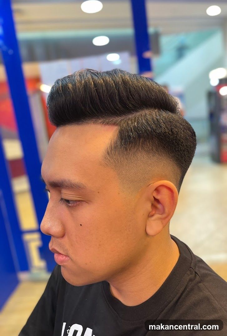 Man with a Fade Haircut