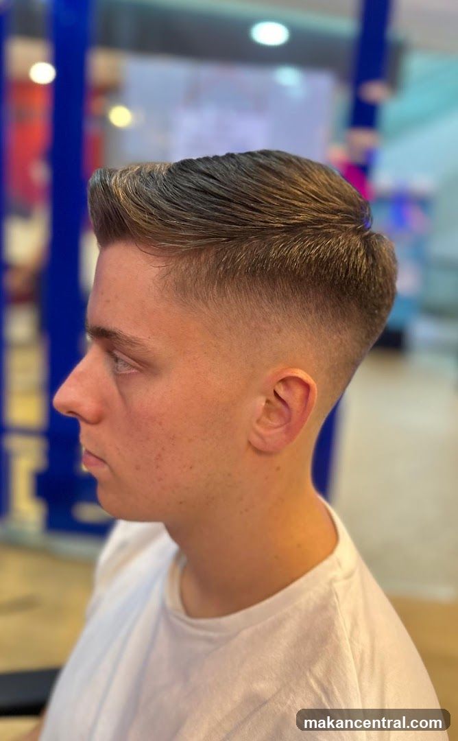 Man with a Fade Haircut