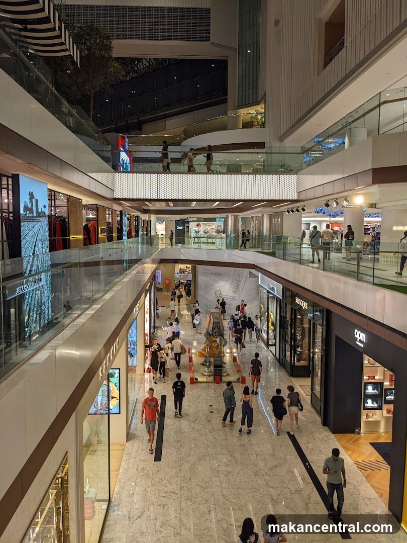 Interior of a modern shopping mall