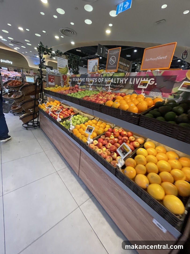 Fresh Fruits Display