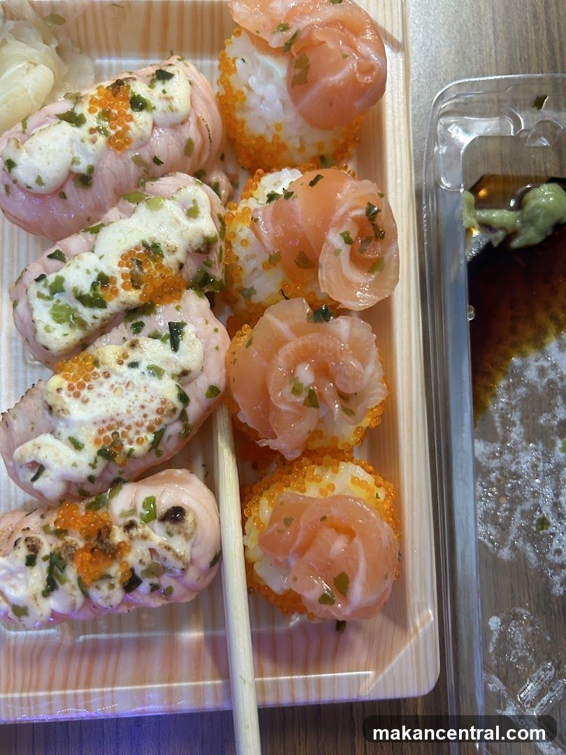 Salmon Sushi Platter