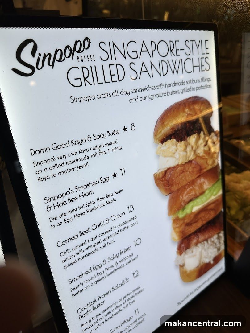 Sinpopo Singapore-Style Grilled Sandwiches