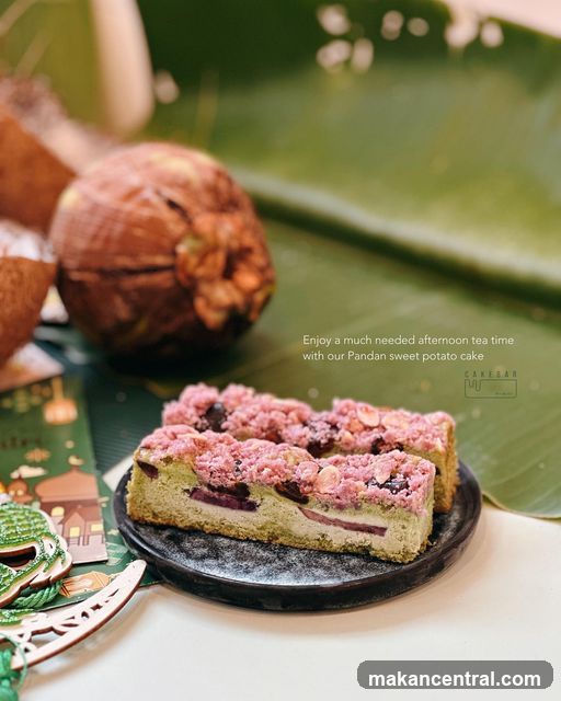 Pandan Sweet Potato Cake