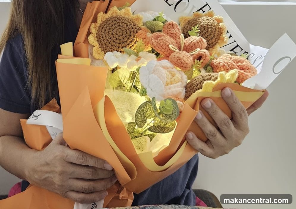Crocheted Flower Bouquet