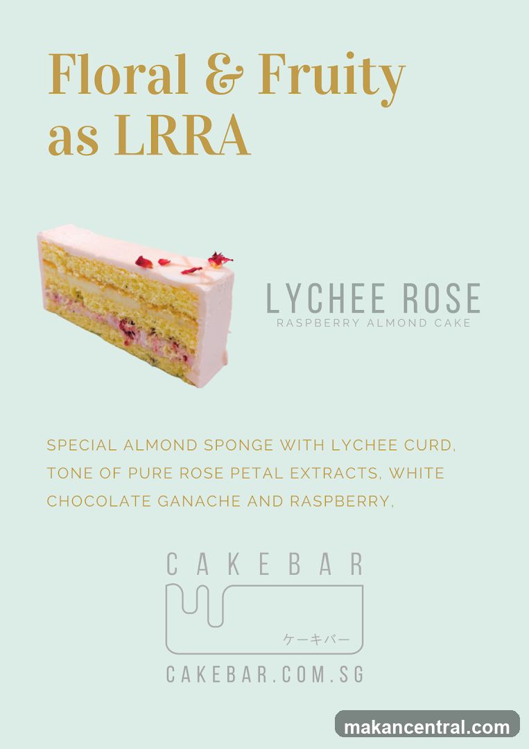 Lychee Rose Raspberry Almond Cake