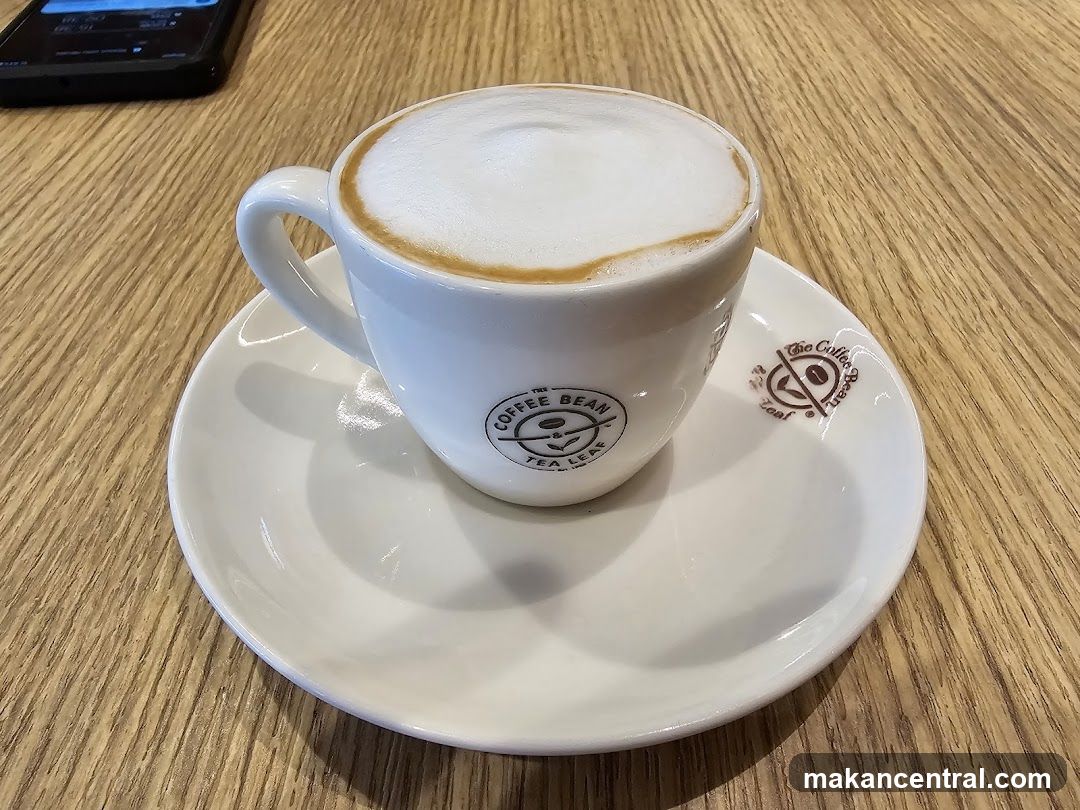 Cappuccino with Coffee Bean & Tea Leaf Logo