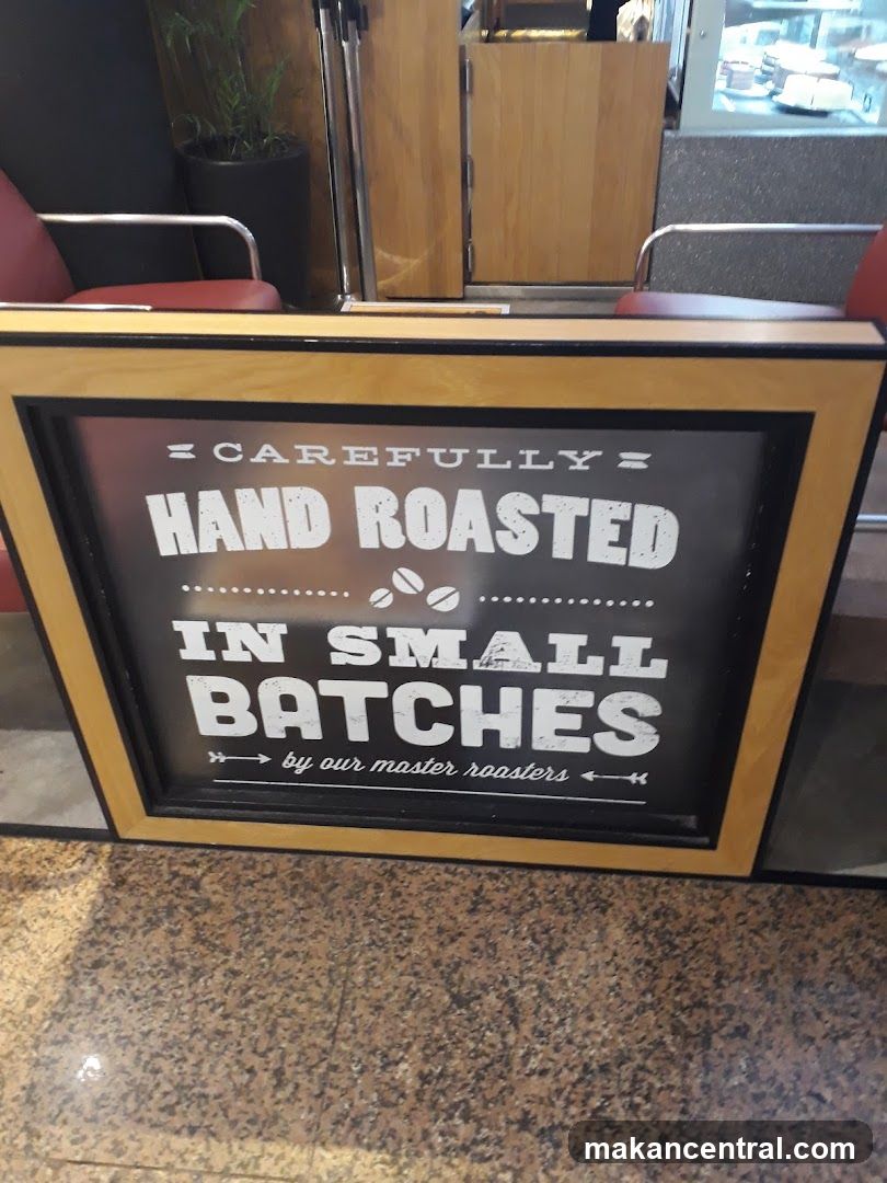 Sign about coffee roasting