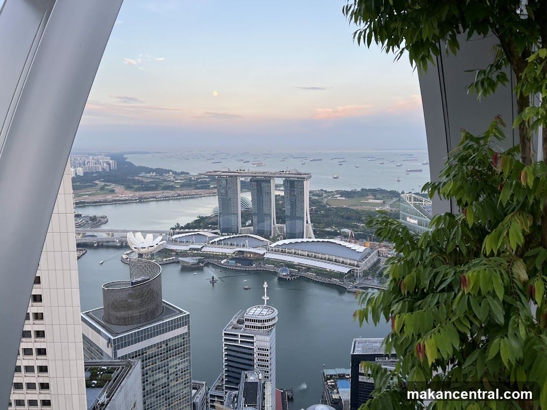 Panoramic View of Singapore Skyline at Dusk