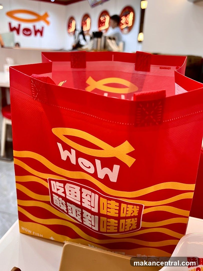 Red Shopping Bag with Logo
