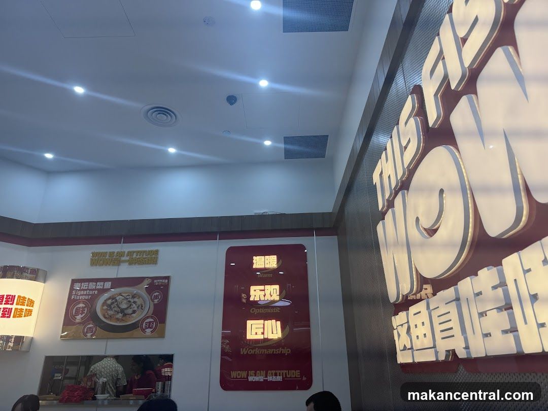 Restaurant Interior with Signage