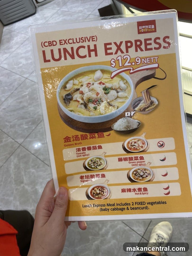 Lunch Express Menu