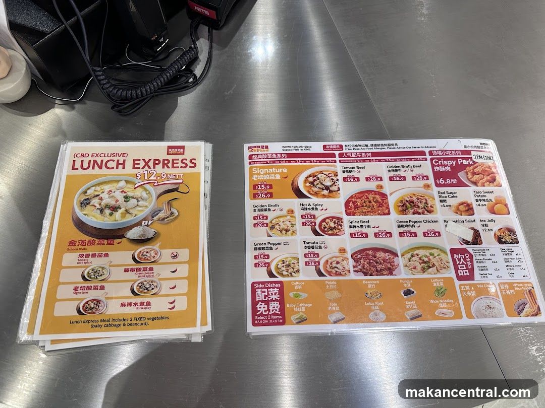 Lunch Express Menu