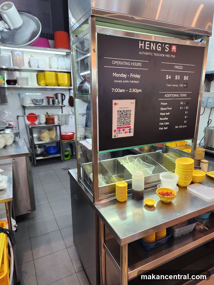 Heng's Authentic Teochew Mee Pok Menu